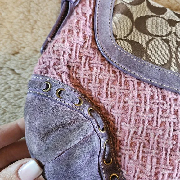 RARE Authentic Vintage Coach Signature Bag - Picture 8 of 13